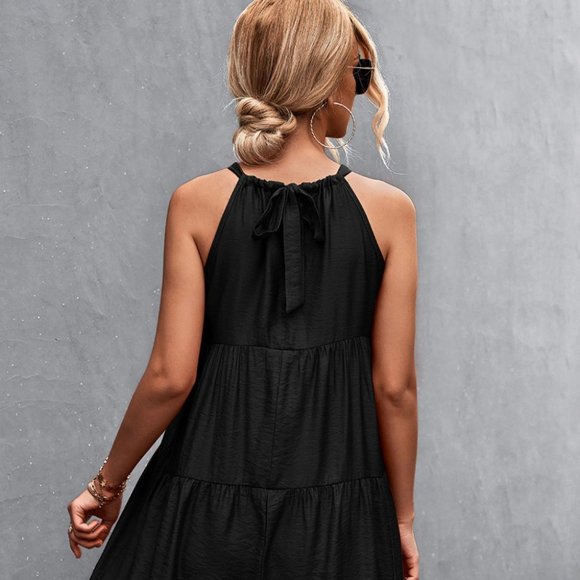 Grecian Tiered Sleeveless Dress - Picture 5 of 7